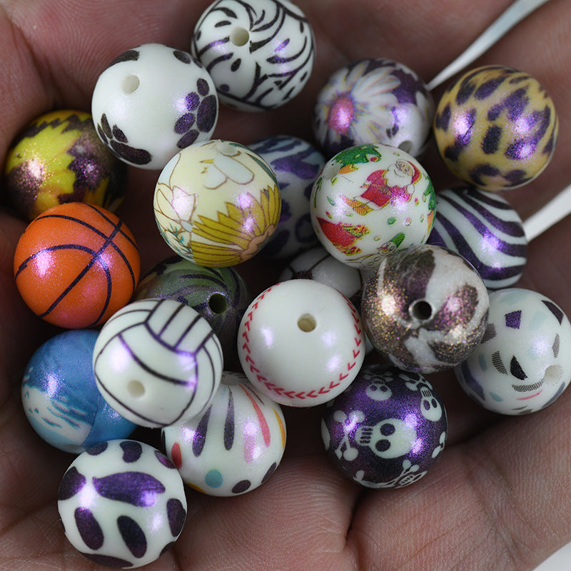 Wholesale 100PCS Mist Color Chameleon Silicone Beads